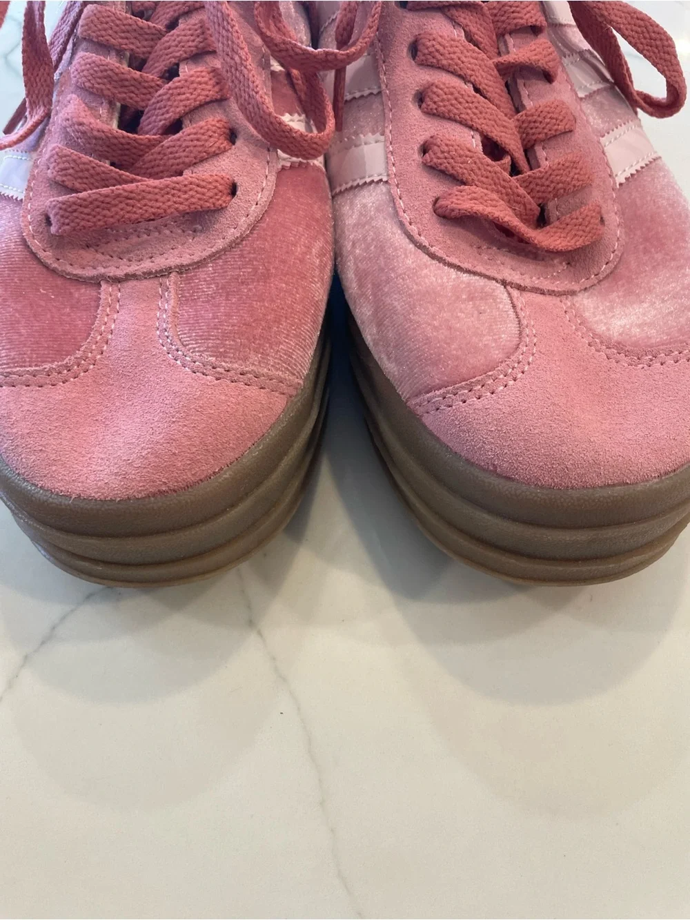 Adidas Gazelle Pink Platform Sneakers - Picture 4 of 9